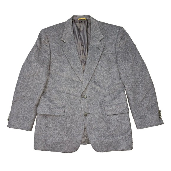 Sterling & Hunt Sport Coat Mens 42 100% Pure Camel Hair Gray 2-Button Blazer - Picture 2 of 16